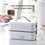 Four micro-ondes multifonction avec boîte à lunch électrique enfichable, Couche simple blanche, Double couche blanche, Trois couches blanches
