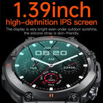 K56 Pro Bracelet intelligent 1,39 pouces en acier avec surveillance de la fréquence cardiaque / de la pression artérielle, bracelet en acier (maille milanaise noire), bracelet en acier (trois maillons noirs), bracelet en acier (joint de bambou noir)