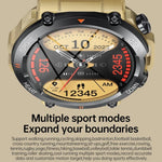 K56 Pro Bracelet intelligent 1,39 pouces en acier avec surveillance de la fréquence cardiaque / de la pression artérielle, bracelet en acier (maille milanaise noire), bracelet en acier (trois maillons noirs), bracelet en acier (joint de bambou noir)