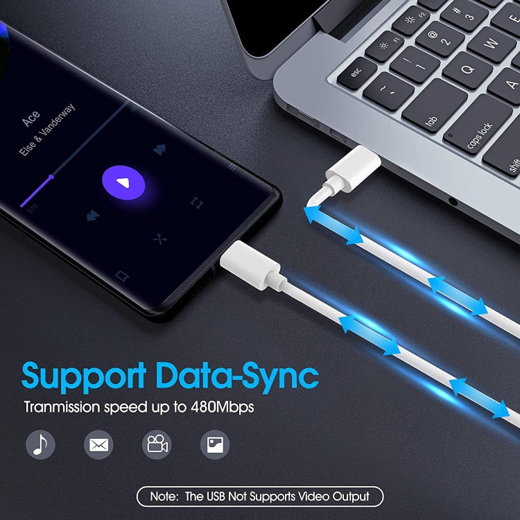 Câble de données de charge rapide, Longueur : 1m, Type-C vers Type-C PD 60W, Type-C vers 8 broches, USB vers 8 broches, USB vers Type-C