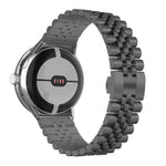 Bracelet de montre en métal en acier inoxydable à sept perles, pour Google Pixel Watch 4 / 3 / 2 / 1 41mm