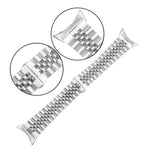 Bracelet de montre en métal en acier inoxydable à sept perles, pour Google Pixel Watch 4 / 3 / 2 / 1 41mm