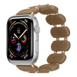 Bracelet de montre en résine extensible, Pour Apple Watch Series 8 41mm, Pour Apple Watch Series 8 45mm, Pour Apple Watch SE 2022 40mm, Pour Apple Watch SE 2022 44mm, Pour Apple Watch Series 7 41mm, Pour Apple Watch Series 7 45mm