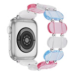 Bracelet de montre en résine extensible, Pour Apple Watch SE 40mm, Pour Apple Watch SE 44mm, Pour Apple Watch 6 40mm, Pour Apple Watch Series 6 44mm, Pour Apple Watch Series 5 44mm, Pour Apple Watch Series 5 40mm