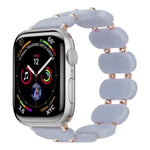 Bracelet de montre en résine extensible, Pour Apple Watch SE 40mm, Pour Apple Watch SE 44mm, Pour Apple Watch 6 40mm, Pour Apple Watch Series 6 44mm, Pour Apple Watch Series 5 44mm, Pour Apple Watch Series 5 40mm