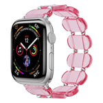 Bracelet de montre en résine extensible, Pour Apple Watch SE 40mm, Pour Apple Watch SE 44mm, Pour Apple Watch 6 40mm, Pour Apple Watch Series 6 44mm, Pour Apple Watch Series 5 44mm, Pour Apple Watch Series 5 40mm
