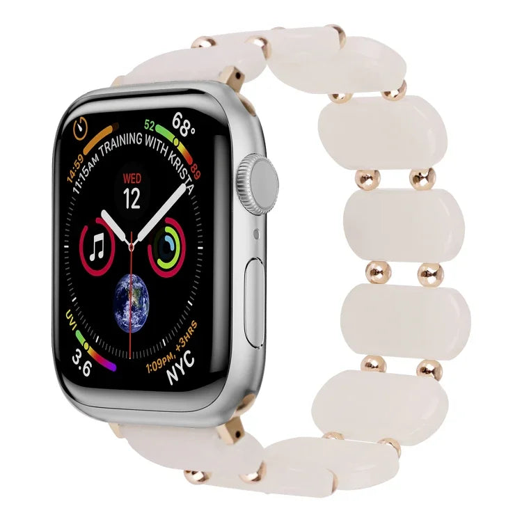 Bracelet de montre en résine extensible, Pour Apple Watch SE 40mm, Pour Apple Watch SE 44mm, Pour Apple Watch 6 40mm, Pour Apple Watch Series 6 44mm, Pour Apple Watch Series 5 44mm, Pour Apple Watch Series 5 40mm
