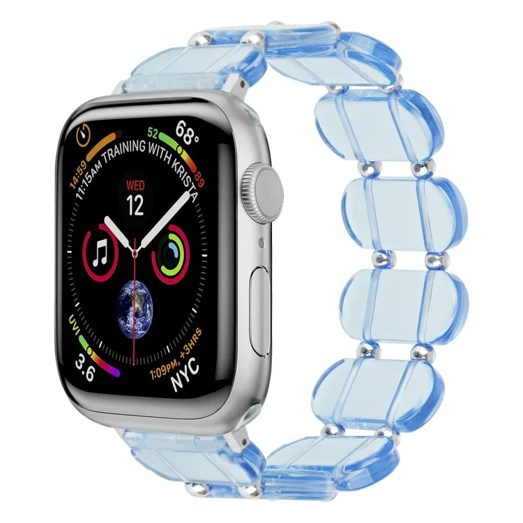 Bracelet de montre en résine extensible, Pour Apple Watch Series 4 44mm, Pour Apple Watch Series 4 40mm, Pour Apple Watch Series 3 38mm, Pour Apple Watch Series 3 42mm, Pour Apple Watch Series 2 42mm, Pour Apple Watch Series 2 38mm