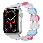Bracelet de montre en résine extensible, Pour Apple Watch Series 4 44mm, Pour Apple Watch Series 4 40mm, Pour Apple Watch Series 3 38mm, Pour Apple Watch Series 3 42mm, Pour Apple Watch Series 2 42mm, Pour Apple Watch Series 2 38mm