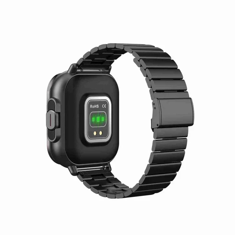 Montre Intelligente D8 2.01 pouces 2 en 1 avec Écouteurs Bluetooth et Bracelet en Acier, Prise en Charge de la Surveillance de la Santé / NFC, Bracelet en Acier (Noir), Bracelet en Acier (Argent)