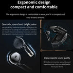Montre Intelligente D8 2.01 pouces 2 en 1 avec Écouteurs Bluetooth et Bracelet en Acier, Prise en Charge de la Surveillance de la Santé / NFC, Bracelet en Acier (Noir), Bracelet en Acier (Argent)