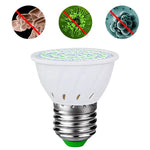 Lampe de Désinfection Germicide Stérilisateur UVC Ozone, E27 110V 72 LEDs Style Ampoule