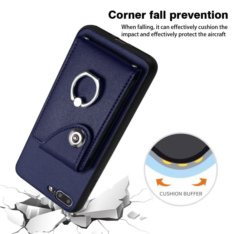 Étui de téléphone avec anneau porte-cartes Organe, pour iPhone 8 Plus / 7 Plus