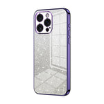 Coque de Téléphone Électroplaquée en Poudre de Paillettes Dégradées, Pour iPhone 16 Pro, Pour iPhone 16 Plus, Pour iPhone 16, Pour iPhone 15 Pro Max, Pour iPhone 15 Pro, Pour iPhone 15 Plus