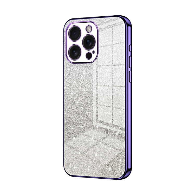 Coque de Téléphone Électroplaquée en Poudre de Paillettes Dégradées, Pour iPhone 16 Pro, Pour iPhone 16 Plus, Pour iPhone 16, Pour iPhone 15 Pro Max, Pour iPhone 15 Pro, Pour iPhone 15 Plus