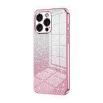 Coque de Téléphone Électroplaquée en Poudre de Paillettes Dégradées, Pour iPhone 16 Pro, Pour iPhone 16 Plus, Pour iPhone 16, Pour iPhone 15 Pro Max, Pour iPhone 15 Pro, Pour iPhone 15 Plus