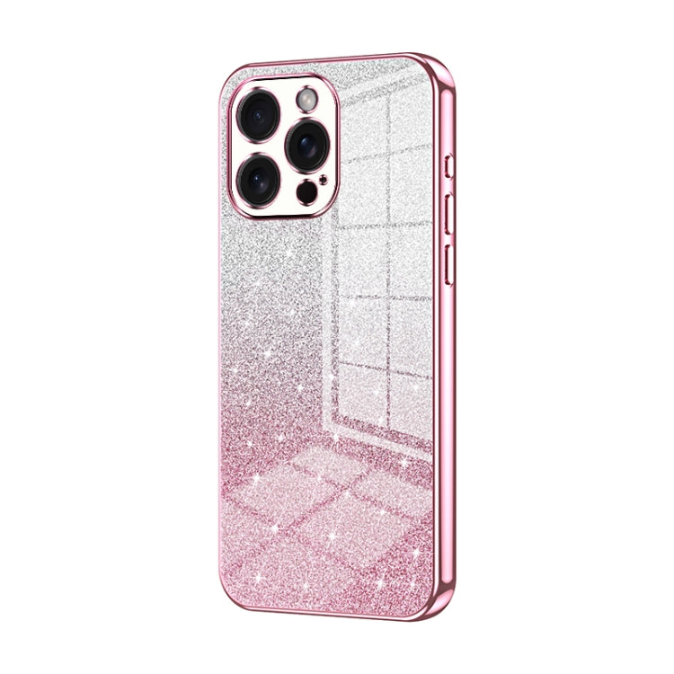 Coque de Téléphone Électroplaquée en Poudre de Paillettes Dégradées, Pour iPhone 16 Pro, Pour iPhone 16 Plus, Pour iPhone 16, Pour iPhone 15 Pro Max, Pour iPhone 15 Pro, Pour iPhone 15 Plus