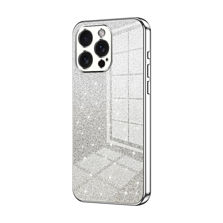 Coque de Téléphone Électroplaquée en Poudre de Paillettes Dégradées, Pour iPhone 16 Pro, Pour iPhone 16 Plus, Pour iPhone 16, Pour iPhone 15 Pro Max, Pour iPhone 15 Pro, Pour iPhone 15 Plus