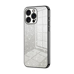Coque de Téléphone Électroplaquée en Poudre de Paillettes Dégradées, Pour iPhone 16 Pro, Pour iPhone 16 Plus, Pour iPhone 16, Pour iPhone 15 Pro Max, Pour iPhone 15 Pro, Pour iPhone 15 Plus