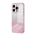 Coque de Téléphone Électroplaquée en Poudre de Paillettes Dégradées, Pour iPhone 16 Pro, Pour iPhone 16 Plus, Pour iPhone 16, Pour iPhone 15 Pro Max, Pour iPhone 15 Pro, Pour iPhone 15 Plus