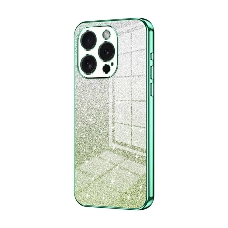 Coque de Téléphone Électroplaquée en Poudre de Paillettes Dégradées, Pour iPhone 16 Pro, Pour iPhone 16 Plus, Pour iPhone 16, Pour iPhone 15 Pro Max, Pour iPhone 15 Pro, Pour iPhone 15 Plus
