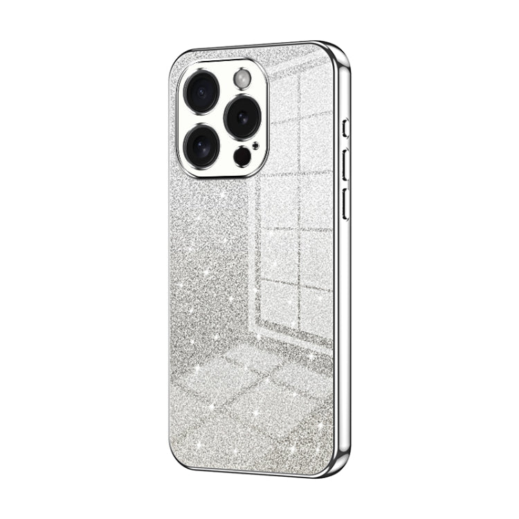 Coque de Téléphone Électroplaquée en Poudre de Paillettes Dégradées, Pour iPhone 16 Pro, Pour iPhone 16 Plus, Pour iPhone 16, Pour iPhone 15 Pro Max, Pour iPhone 15 Pro, Pour iPhone 15 Plus