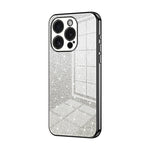 Coque de Téléphone Électroplaquée en Poudre de Paillettes Dégradées, Pour iPhone 16 Pro, Pour iPhone 16 Plus, Pour iPhone 16, Pour iPhone 15 Pro Max, Pour iPhone 15 Pro, Pour iPhone 15 Plus
