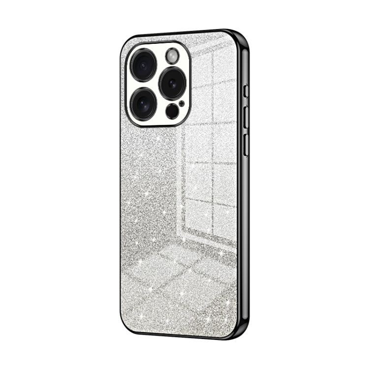 Coque de Téléphone Électroplaquée en Poudre de Paillettes Dégradées, Pour iPhone 16 Pro, Pour iPhone 16 Plus, Pour iPhone 16, Pour iPhone 15 Pro Max, Pour iPhone 15 Pro, Pour iPhone 15 Plus