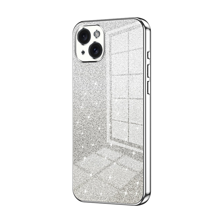 Coque de Téléphone Électroplaquée en Poudre de Paillettes Dégradées, Pour iPhone 16 Pro, Pour iPhone 16 Plus, Pour iPhone 16, Pour iPhone 15 Pro Max, Pour iPhone 15 Pro, Pour iPhone 15 Plus