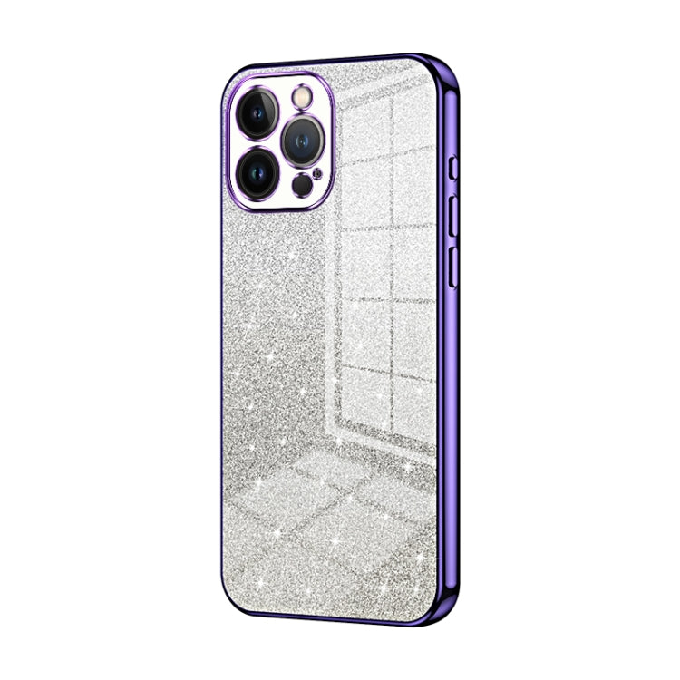 Coque de téléphone électroplaquée avec poudre de paillettes dégradées, Pour iPhone 11 Pro Max, Pour iPhone 11, Pour iPhone 11 Pro, Pour iPhone X / XS, Pour iPhone XR, Pour iPhone XS Max