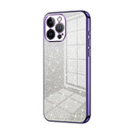 Coque de téléphone électroplaquée avec poudre de paillettes dégradées, Pour iPhone 11 Pro Max, Pour iPhone 11, Pour iPhone 11 Pro, Pour iPhone X / XS, Pour iPhone XR, Pour iPhone XS Max