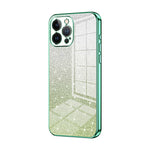Coque de téléphone électroplaquée avec poudre de paillettes dégradées, Pour iPhone 11 Pro Max, Pour iPhone 11, Pour iPhone 11 Pro, Pour iPhone X / XS, Pour iPhone XR, Pour iPhone XS Max