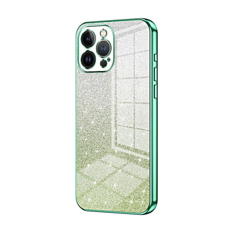 Coque de téléphone électroplaquée avec poudre de paillettes dégradées, Pour iPhone 11 Pro Max, Pour iPhone 11, Pour iPhone 11 Pro, Pour iPhone X / XS, Pour iPhone XR, Pour iPhone XS Max