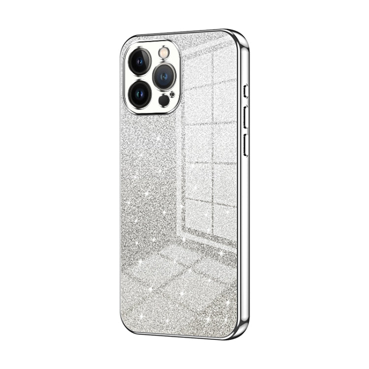 Coque de téléphone électroplaquée avec poudre de paillettes dégradées, Pour iPhone 11 Pro Max, Pour iPhone 11, Pour iPhone 11 Pro, Pour iPhone X / XS, Pour iPhone XR, Pour iPhone XS Max