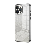 Coque de téléphone électroplaquée avec poudre de paillettes dégradées, Pour iPhone 11 Pro Max, Pour iPhone 11, Pour iPhone 11 Pro, Pour iPhone X / XS, Pour iPhone XR, Pour iPhone XS Max