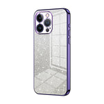 Coque de téléphone électroplaquée avec poudre de paillettes dégradées, Pour iPhone 11 Pro Max, Pour iPhone 11, Pour iPhone 11 Pro, Pour iPhone X / XS, Pour iPhone XR, Pour iPhone XS Max