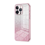 Coque de téléphone électroplaquée avec poudre de paillettes dégradées, Pour iPhone 11 Pro Max, Pour iPhone 11, Pour iPhone 11 Pro, Pour iPhone X / XS, Pour iPhone XR, Pour iPhone XS Max