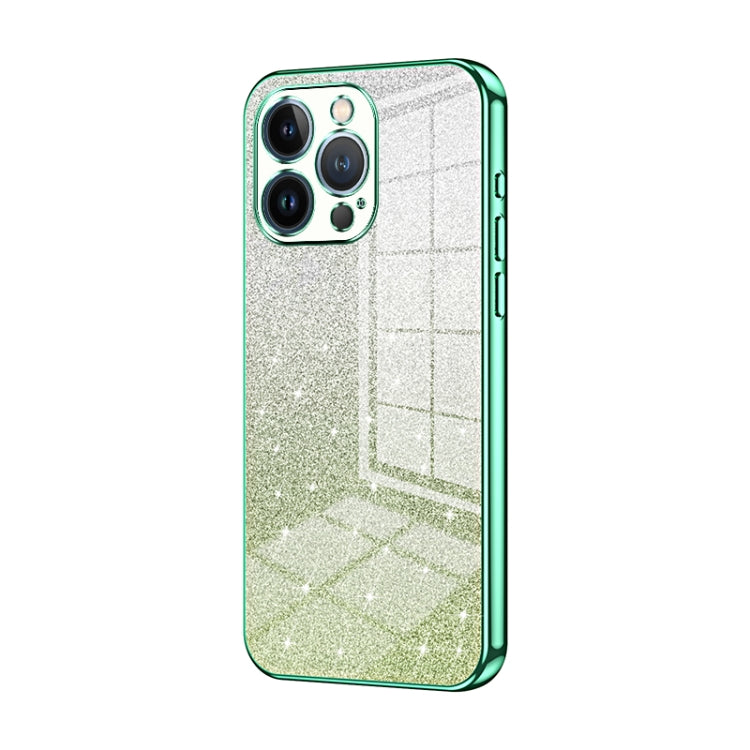 Coque de téléphone électroplaquée avec poudre de paillettes dégradées, Pour iPhone 11 Pro Max, Pour iPhone 11, Pour iPhone 11 Pro, Pour iPhone X / XS, Pour iPhone XR, Pour iPhone XS Max