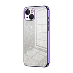 Coque de téléphone électroplaquée avec poudre de paillettes dégradées, Pour iPhone 11 Pro Max, Pour iPhone 11, Pour iPhone 11 Pro, Pour iPhone X / XS, Pour iPhone XR, Pour iPhone XS Max