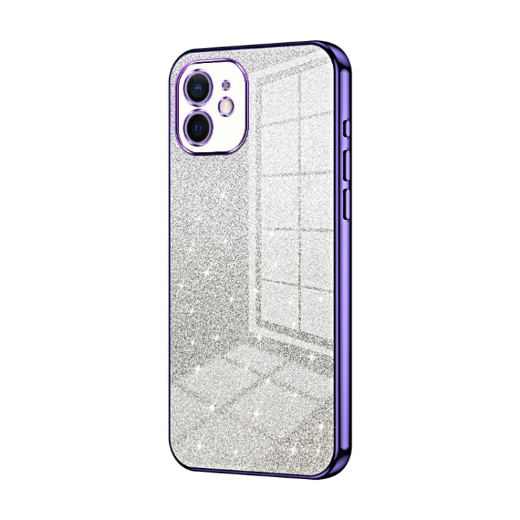 Coque de téléphone électroplaquée avec poudre de paillettes dégradées, Pour iPhone 11 Pro Max, Pour iPhone 11, Pour iPhone 11 Pro, Pour iPhone X / XS, Pour iPhone XR, Pour iPhone XS Max