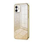 Coque de téléphone électroplaquée avec poudre de paillettes dégradées, Pour iPhone 11 Pro Max, Pour iPhone 11, Pour iPhone 11 Pro, Pour iPhone X / XS, Pour iPhone XR, Pour iPhone XS Max