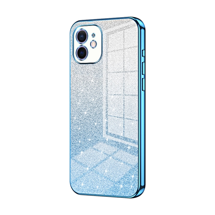 Coque de téléphone électroplaquée avec poudre de paillettes dégradées, Pour iPhone 11 Pro Max, Pour iPhone 11, Pour iPhone 11 Pro, Pour iPhone X / XS, Pour iPhone XR, Pour iPhone XS Max