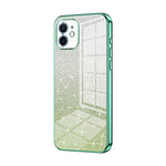 Coque de téléphone électroplaquée avec poudre de paillettes dégradées, Pour iPhone 11 Pro Max, Pour iPhone 11, Pour iPhone 11 Pro, Pour iPhone X / XS, Pour iPhone XR, Pour iPhone XS Max