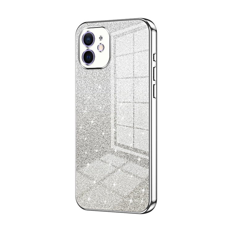 Coque de téléphone électroplaquée avec poudre de paillettes dégradées, Pour iPhone 11 Pro Max, Pour iPhone 11, Pour iPhone 11 Pro, Pour iPhone X / XS, Pour iPhone XR, Pour iPhone XS Max