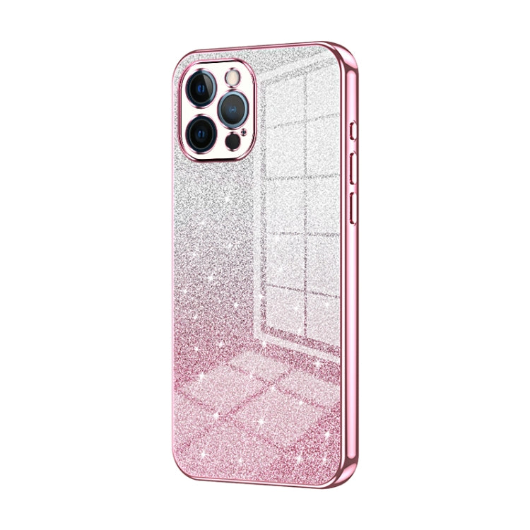 Coque de téléphone électroplaquée avec poudre de paillettes dégradées, Pour iPhone 11 Pro Max, Pour iPhone 11, Pour iPhone 11 Pro, Pour iPhone X / XS, Pour iPhone XR, Pour iPhone XS Max