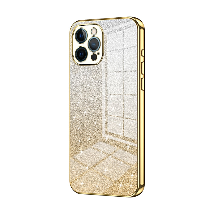 Coque de téléphone électroplaquée avec poudre de paillettes dégradées, Pour iPhone 11 Pro Max, Pour iPhone 11, Pour iPhone 11 Pro, Pour iPhone X / XS, Pour iPhone XR, Pour iPhone XS Max