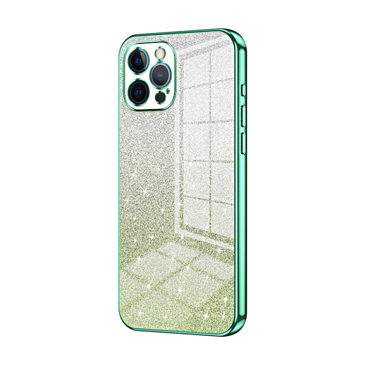 Coque de téléphone électroplaquée avec poudre de paillettes dégradées, Pour iPhone 11 Pro Max, Pour iPhone 11, Pour iPhone 11 Pro, Pour iPhone X / XS, Pour iPhone XR, Pour iPhone XS Max