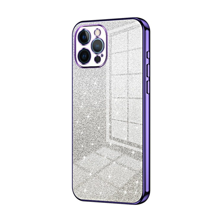 Coque de téléphone électroplaquée avec poudre de paillettes dégradées, Pour iPhone 11 Pro Max, Pour iPhone 11, Pour iPhone 11 Pro, Pour iPhone X / XS, Pour iPhone XR, Pour iPhone XS Max