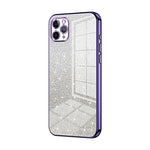 Coque de téléphone électroplaquée avec poudre de paillettes dégradées, Pour iPhone 11 Pro Max, Pour iPhone 11, Pour iPhone 11 Pro, Pour iPhone X / XS, Pour iPhone XR, Pour iPhone XS Max