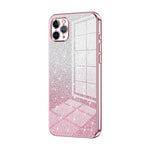 Coque de téléphone électroplaquée avec poudre de paillettes dégradées, Pour iPhone 11 Pro Max, Pour iPhone 11, Pour iPhone 11 Pro, Pour iPhone X / XS, Pour iPhone XR, Pour iPhone XS Max